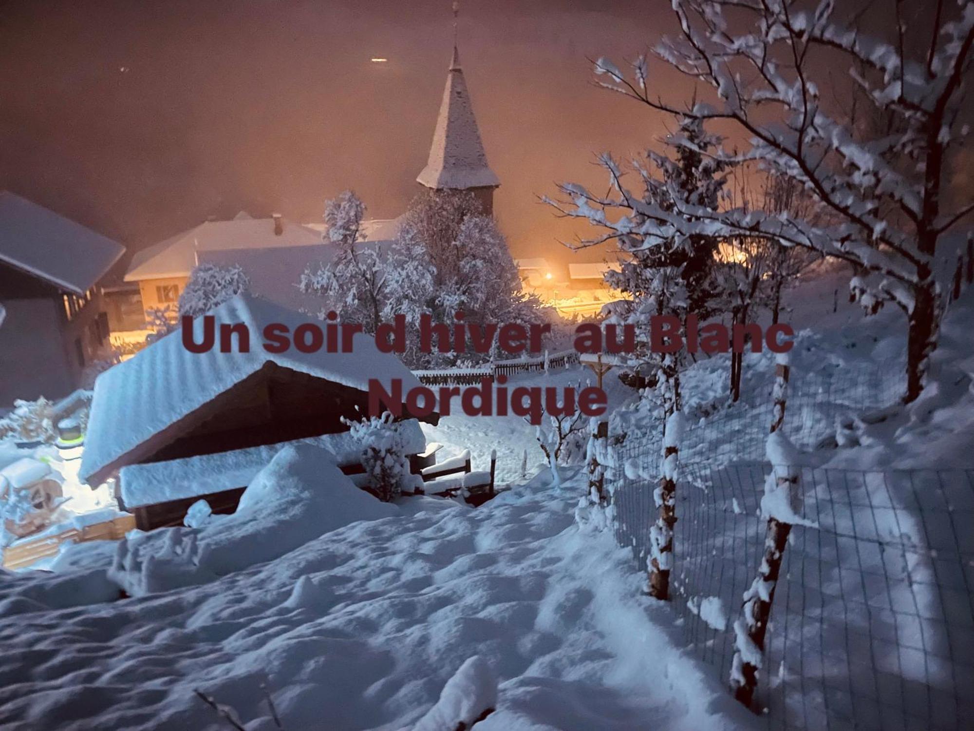Le Bouchet-Mont Charvin Le Blanc Nordiqueヴィラ エクステリア 写真